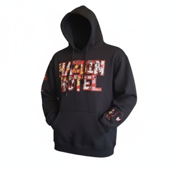 Hazbin Hotel Character Logo Hoodie with Charlie Morningstar, KeeKee Size Med - Picture 2 of 8